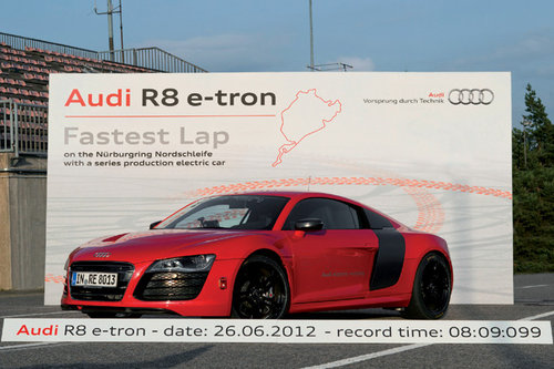 Audi R8 e-tron: 8:09,099 Minuten am Nürburgring