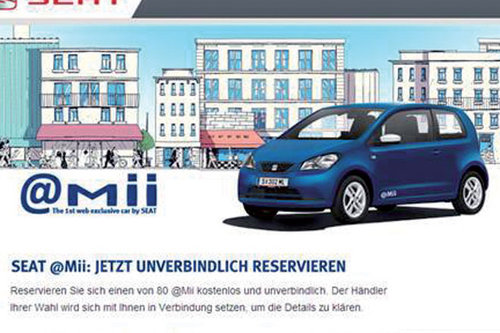 Seat Mii erstmals im Internet bestellbar