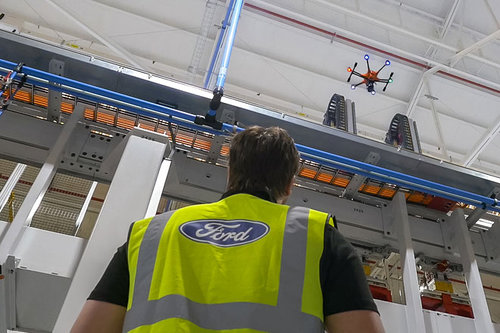 Produktion bei Ford: Inspektion mit Drohnen