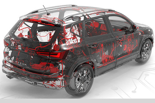 Kabelstrang im Auto: ein Nervensystem