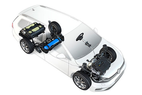 Mit Erdgas: VW Golf Variant TGI