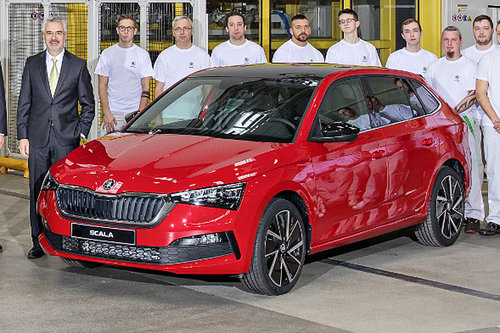 Neuer Skoda Scala rollt vom Band Skoda Scala 2019