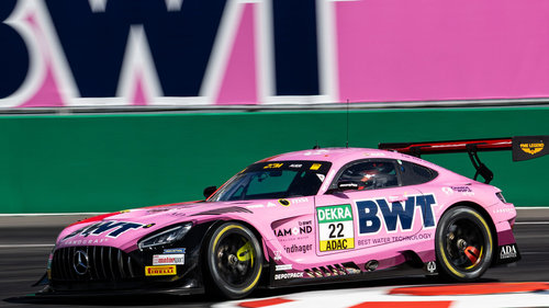DTM-Rennen Lausitzring 1 Landgraf-Pilot Lucas Auer feiert auf dem Lausitzring seinen zweiten Saisonsieg