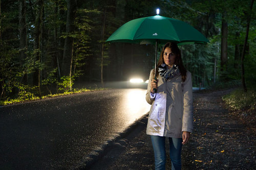 Neuheit: Regenschirm mit LED-Leuchten 