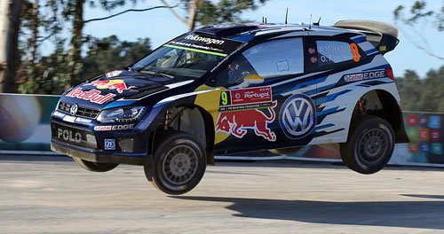 WRC: Portugal-Rallye Andreas Mikkelsen, Ola Floene, Volkswagen Polo WRC, Portugal-Rallye 2015