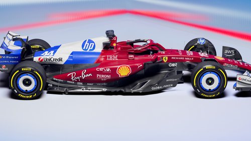 Ferrari-Sonderlackierung Die Ferrari-Sonderlackierung beim Miami-Grand-Prix 2025