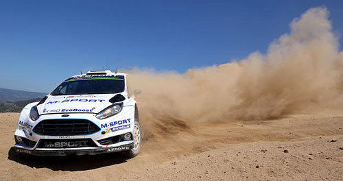 WRC: Portugal-Rallye Ott Tänak, Raigo Mölder, Ford Fiesta WRC, Rally de Portugal 2015