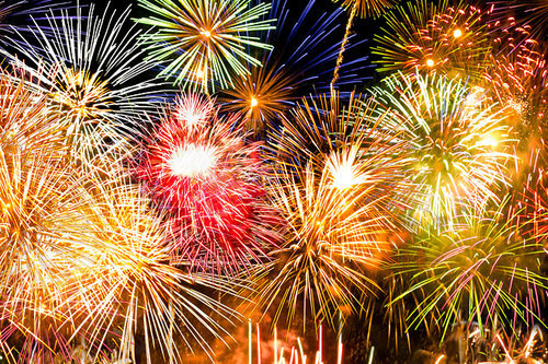 Feinstaub-Feuerwerk zu Silvester