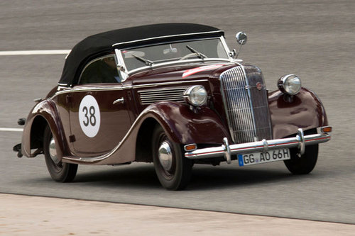 Ausfahrt im Opel Super 6 Gläser Cabriolet Opel Super 6 Gläser Cabriolet 1937