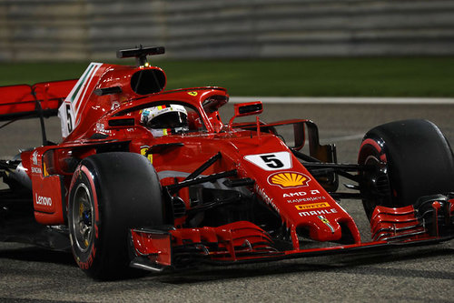 Grand Prix von Bahrain Sebastian Vettel Ferrari Bahrain 2018 Qalifying