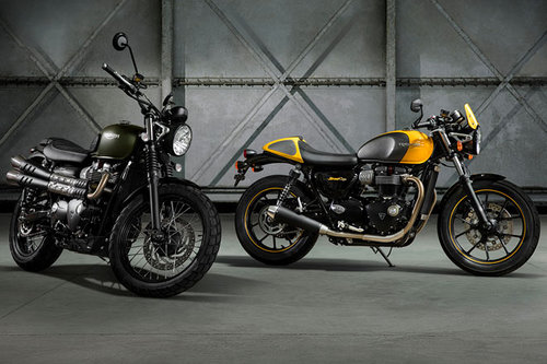 Triumph vergrößert Street-Familie Triumph Street Scrambler Street Cup 2017