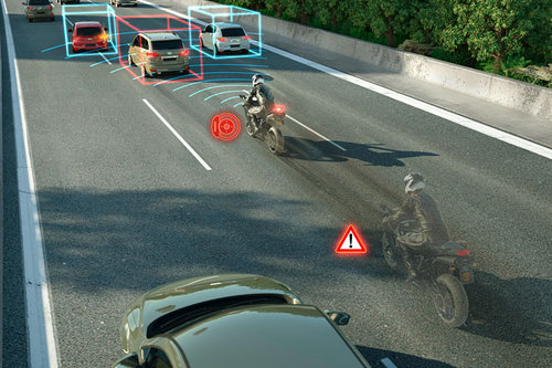 EICMA: Notbremsassistent fürs Motorrad Notbremsassistent Motorrad Continental 2018