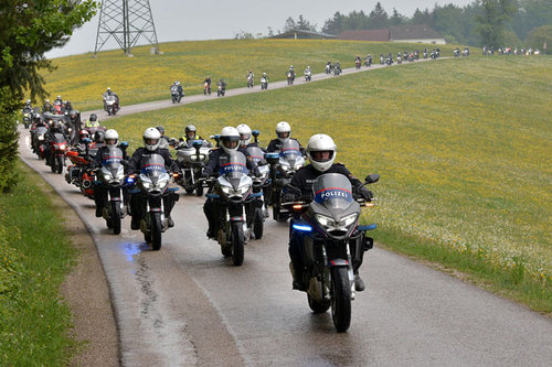 NÖ: 1.000 Biker nahmen an Sternfahrt teil