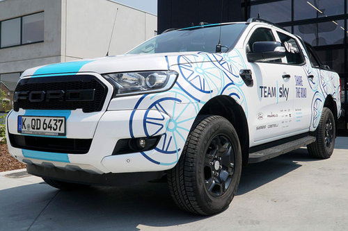 Ford mit Ranger-Pickup bei Tour de France