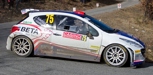 WRC: Rallye Monte-Carlo Johannes Keferböck, Hannes Gründlinger, Peugeot 207 S2000 RC2, Rallye Monte-Carlo 2015