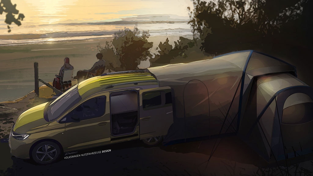 Erster Ausblick Auf Den Neuen Vw Caddy Beach News Autowelt Motorline Cc