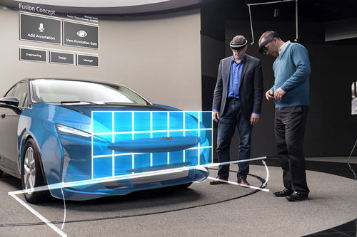 Ford: HoloLens-Technik im Designstudio Ford HoloLens Designstudio 2017