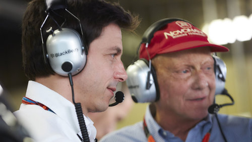 Krisenzeit: Toto Wolff vermisst Niki Lauda Toto Wolff und Niki Lauda waren bei Mercedes ein eingespieltes Team