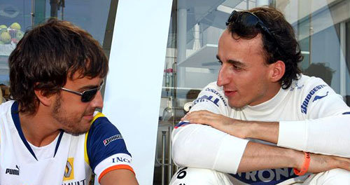 Formel 1: Interview Fernando Alonso, Robert Kubica, Valencia 2008