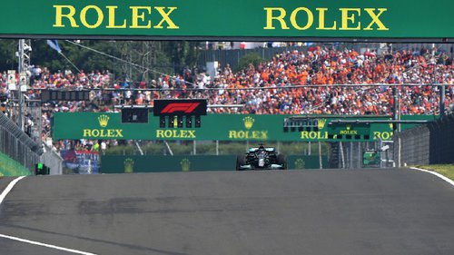 Ein Start ohne Autos in der F1? Lewis Hamilton stand in Budapest ganz alleine in der Startaufstellung