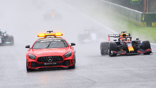 Zwei Runden im Regen von Spa-Francorchamps Max Verstappen hat den kuriosen Grand Prix von Belgien 2021 in Spa gewonnen