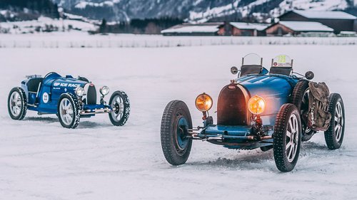 Bugatti Baby II: Safety Car beim GP Ice Race 