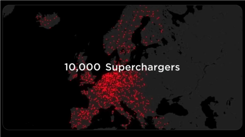 Tesla feiert 10.000 Supercharger in Europa 