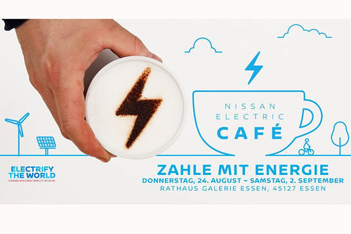 Nissan: Electric Café in Essener Innenstadt 