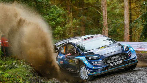 Neue Rallye in Schottland WRC-Auto bei der Rallye Großbritannien 2019