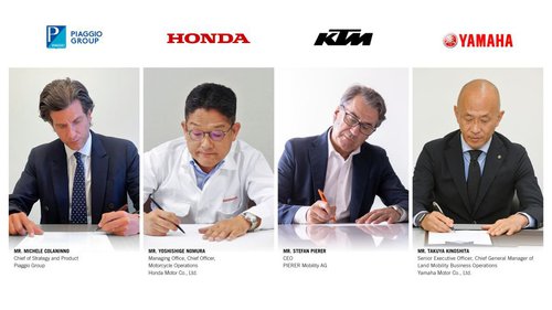 Piaggio Honda, KTM und Yamaha kooperieren 