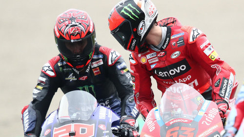 "David gegen Goliath" - Petrucci über das MotoGP-Duell Ducati vs. Yamaha Francesco Bagnaia führt die WM vor dem Saisonfinale mit 23 Punkten Vorsprung an