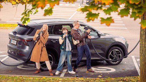 Der Musterknabe. In der Hauptrolle: ein  brandneues Elektro-SUV 