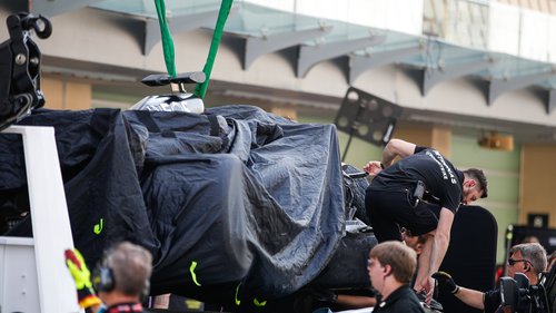 Formel-1-Test Abu Dhabi George Russells Mercedes beendete die Saison 2023 unter einem schwarzen Tuch