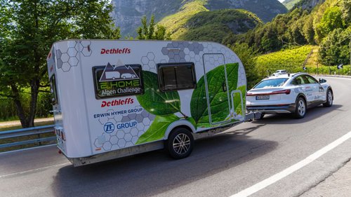 Mit dem E-Caravan über die Alpen 