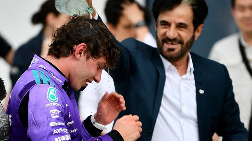Forever FIA-Präsident? Kimi Antonelli und FIA-Präsident Mohammed bin Sulayem