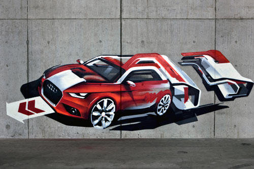 Grafitti: Erster Ausblick auf den Audi A1 