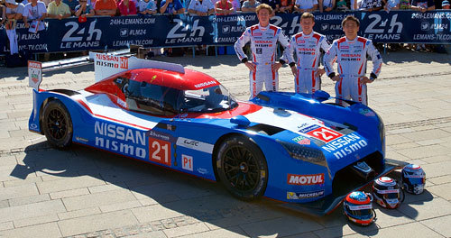 WEC: 24 Stunden von Le Mans Nissan GT-R LM Nismo, No. 21, Scrutineering, Le Mans 2015
