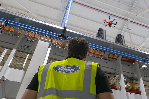 Produktion bei Ford: Inspektion mit Drohnen 