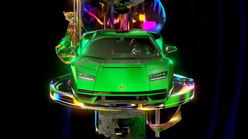 Lamborghini-Poster für die kahle Wand 