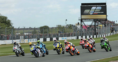 Motorrad-WM: News MotoGP 2008, Donington Park, Startphase
