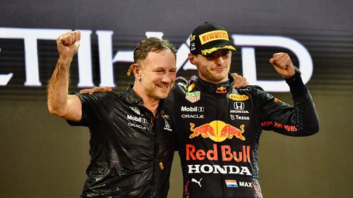 Red Bull hat keine Anwälte dabei Christian Horner (l.) ist stolz auf Max Verstappen