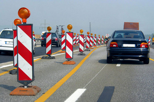 Autobahn-Baustelle: Vorsicht, Breite! 