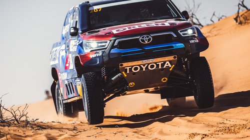 Rallye Dakar 2021: Die Starter aus Deutschland, Österreich und der Schweiz Timo Gottschalk sitzt in diesem Toyota Hilux als Beifahrer