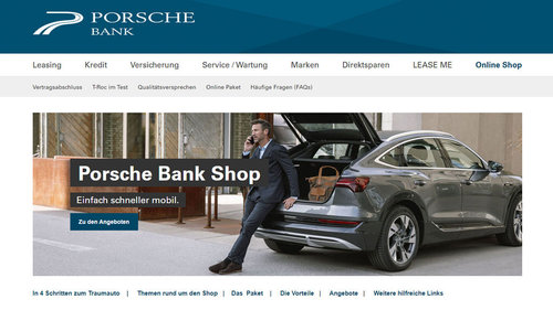 Neu vorgestellt: Porsche Bank Shop 