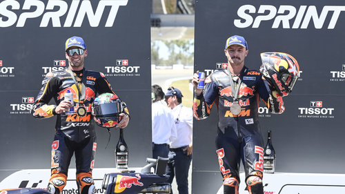 MotoGP: KTM bejubelt starkes Teamergebnis im Jerez-Sprint P1 und P3 für das KTM-Duo Brad Binder und Jack Miller im Jerez-Sprint