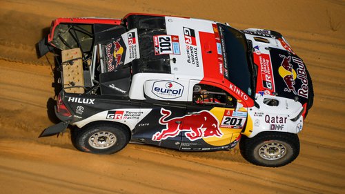 Rallye Dakar 2022: letzte Etappe Cars Nasser Al-Attiyah hat Toyota den zweiten Dakar-Sieg beschert