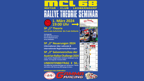 MCL 68 Rallyetheorieseminar 