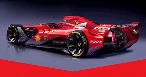 Formel 1: News Ferrari-Designstudie 2017