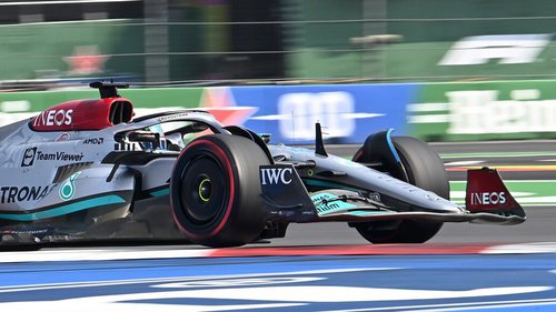 Mercedes setzt 2023 auf ganz neues Konzept George Russell im Mercedes W13 beim Mexiko-Rennen der Formel 1 2022