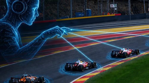 Formel 1: Hintergrund Ironisch: Natürlich wurde das Bild auch mit KI verändert